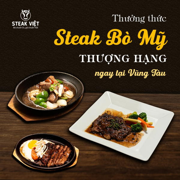 Poster của quán Bò Bít Tết Steak Việt