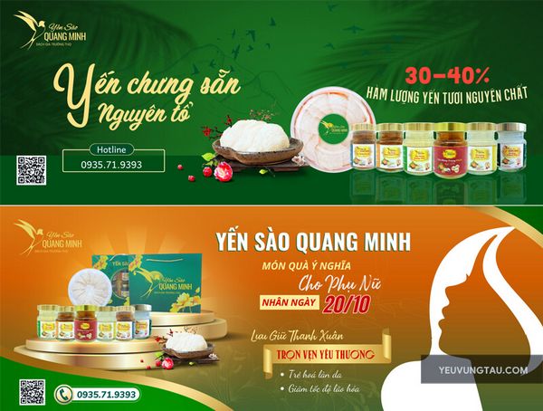 Yến Sào Quang Minh là một thương hiệu uy tín với những sản phẩm yến sào Vũng Tàu chất lượng