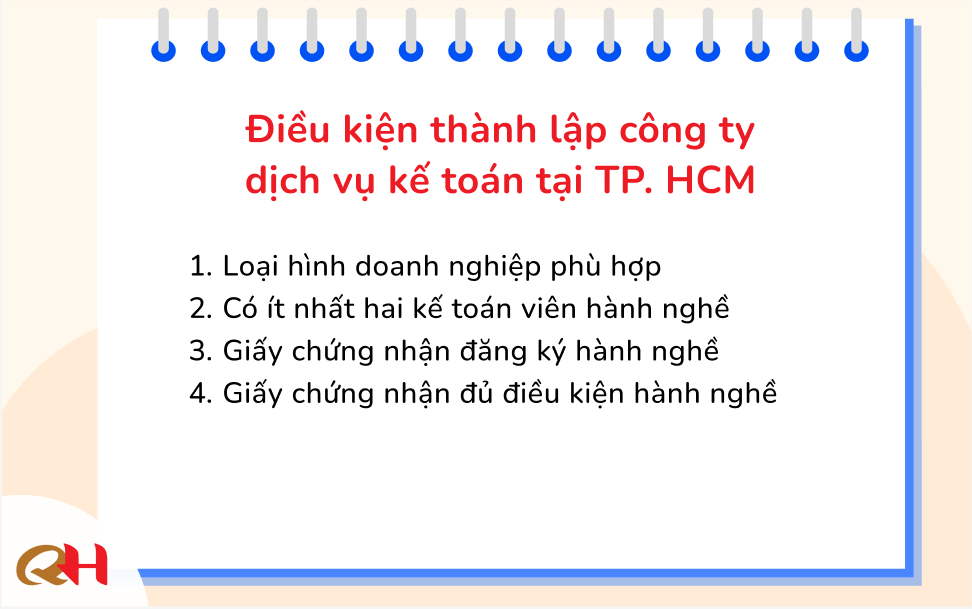 Các điều kiện để mở công ty dịch vụ kế toán